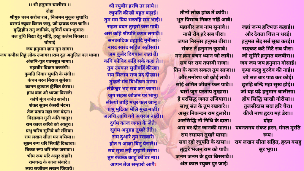 hanuman chalisa in hindi words
