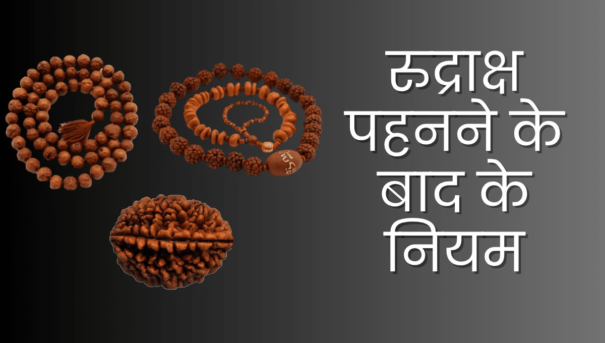 रुद्राक्ष पहनने के बाद के नियम