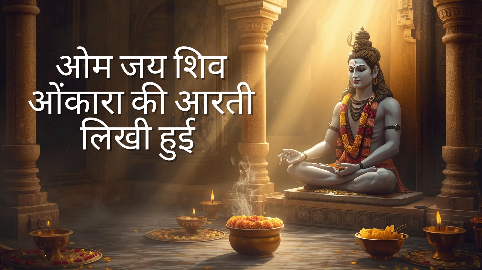 ओम जय शिव ओंकारा की आरती लिखी हुई