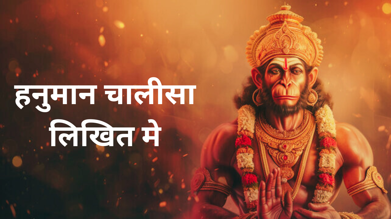 हनुमान चालीसा लिखित मे